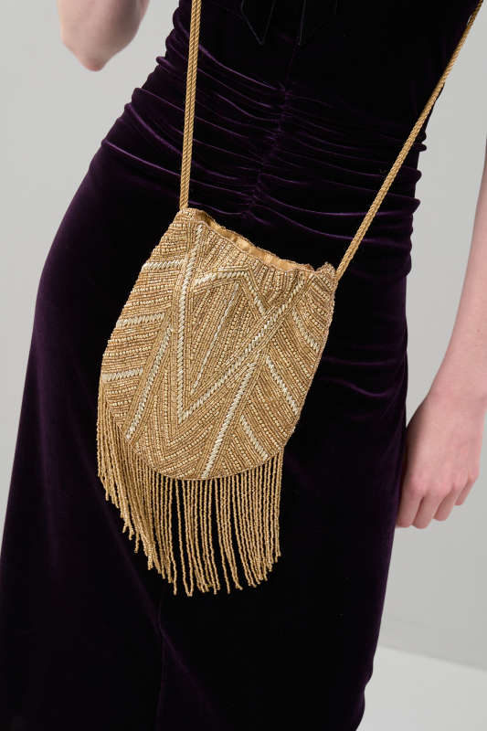 Taş Detaylı Çanta Gold - Roman (1)