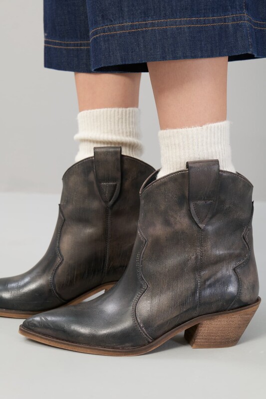 Kovboy Bot Standart Renk - Roman (1)