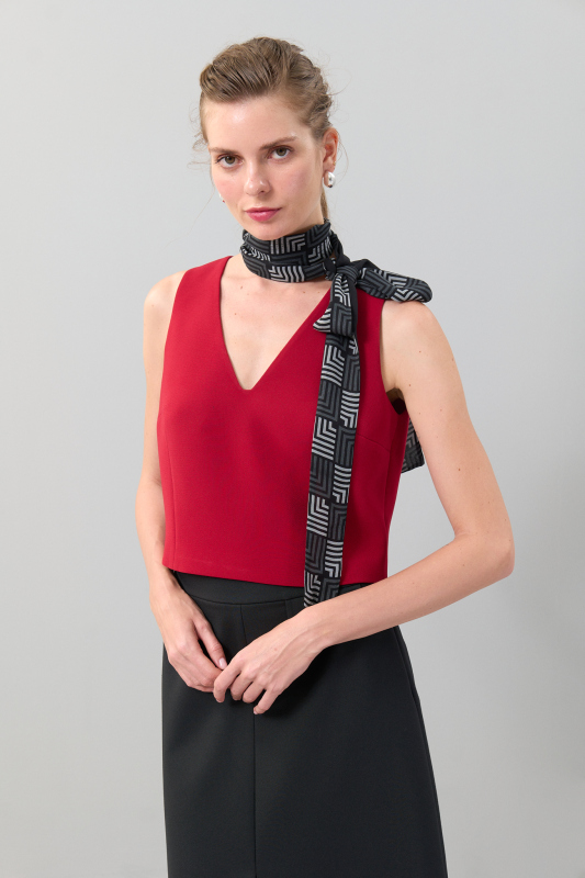 Şifon Empirme Fular Standart Renk - Roman (1)