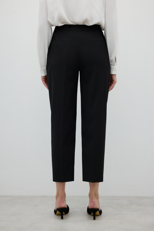 Düz Paça Pantolon Siyah - 2