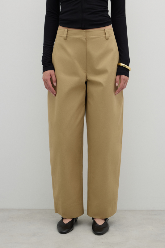 Konik Paça Pantolon Kahve - 4