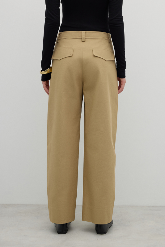 Konik Paça Pantolon Kahve - 2