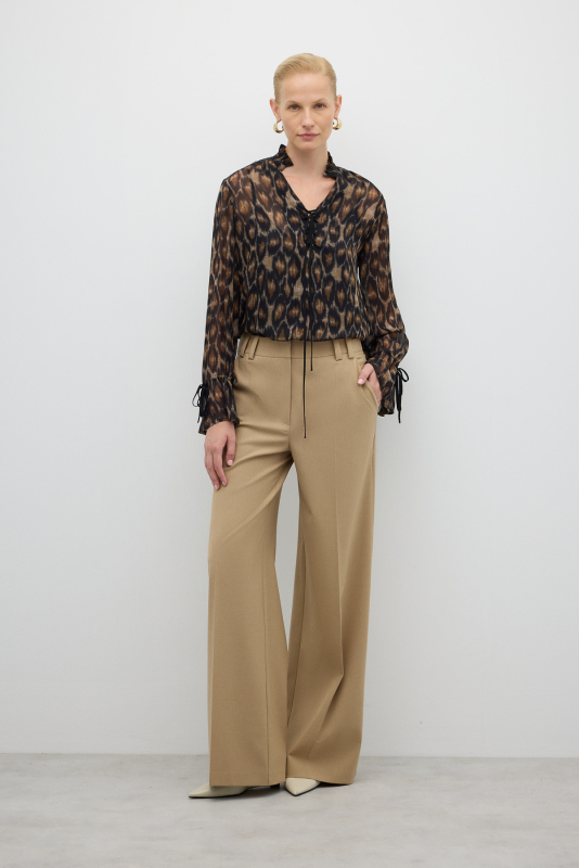 Leopar Desenli Tunik Standart Renk - 3