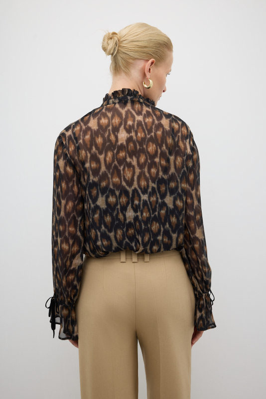 Leopar Desenli Tunik Standart Renk - 2