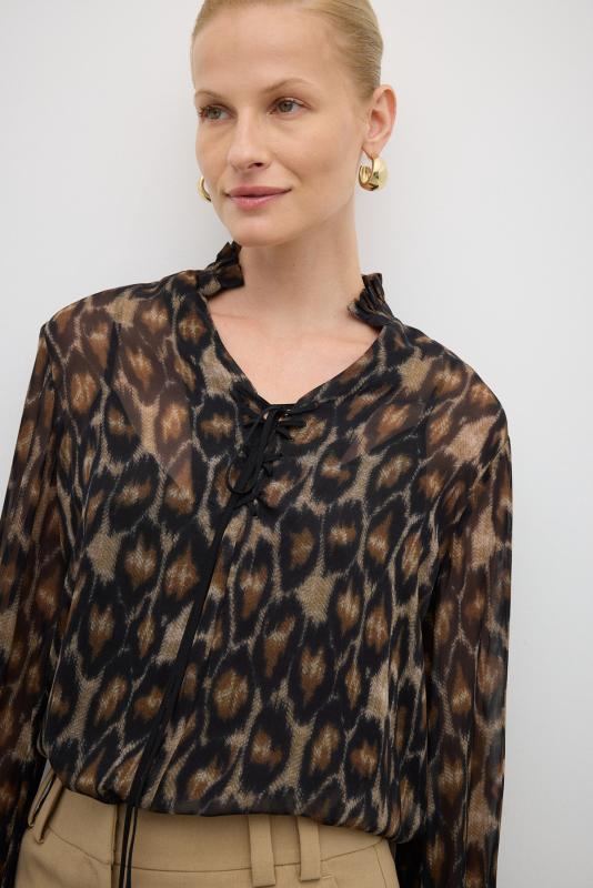 Leopar Desenli Tunik Standart Renk - 6