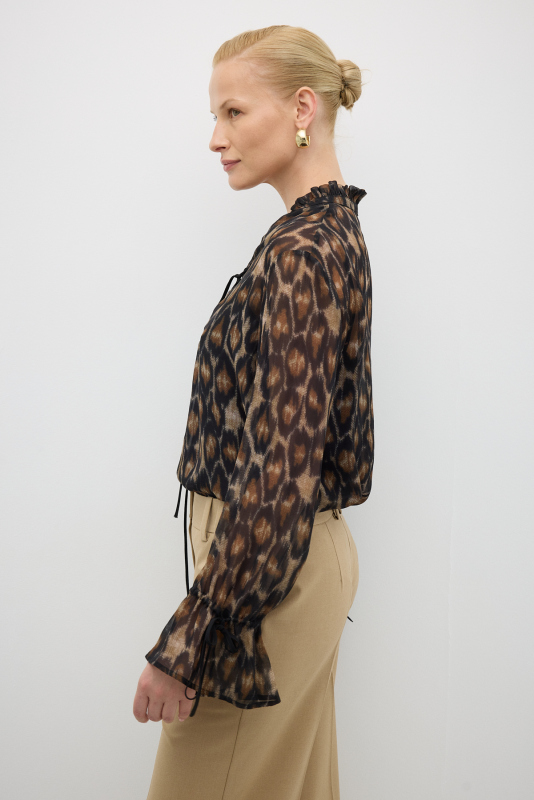 Leopar Desenli Tunik Standart Renk - 5