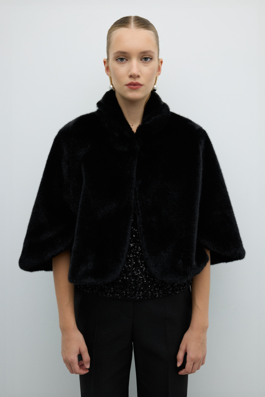 Kürk Bolero Siyah - 1