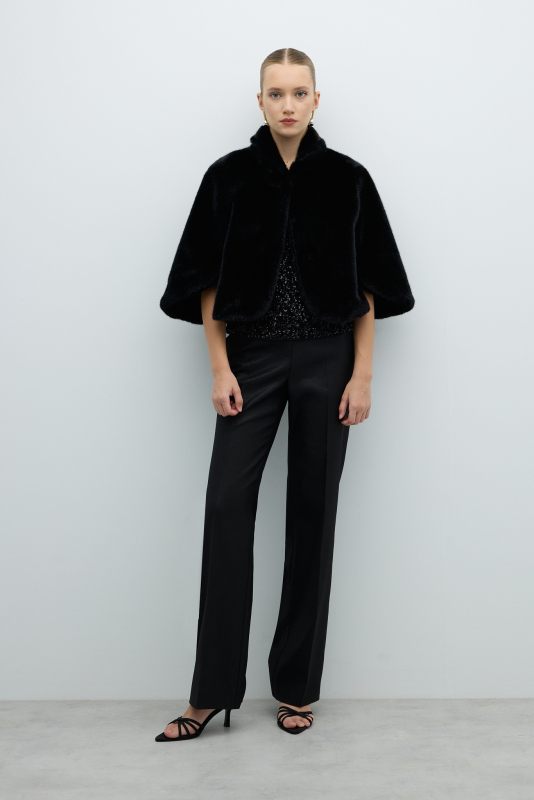 Kürk Bolero Siyah - 4