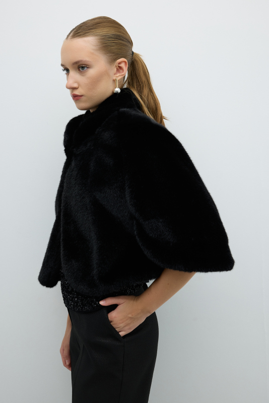 Kürk Bolero Siyah - 3