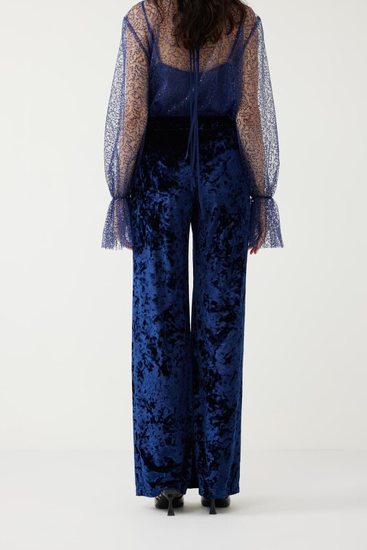 Velvet Trousers Navy - Roman (1)