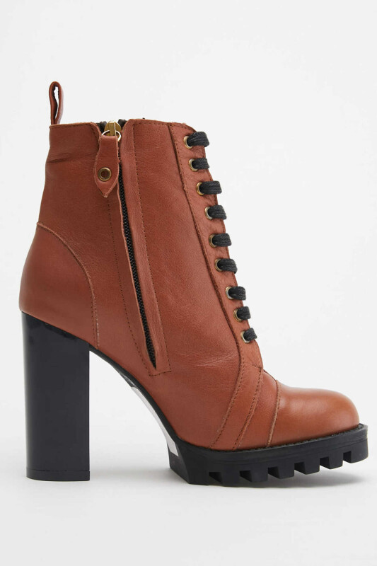 Womens Boots Tan - 2