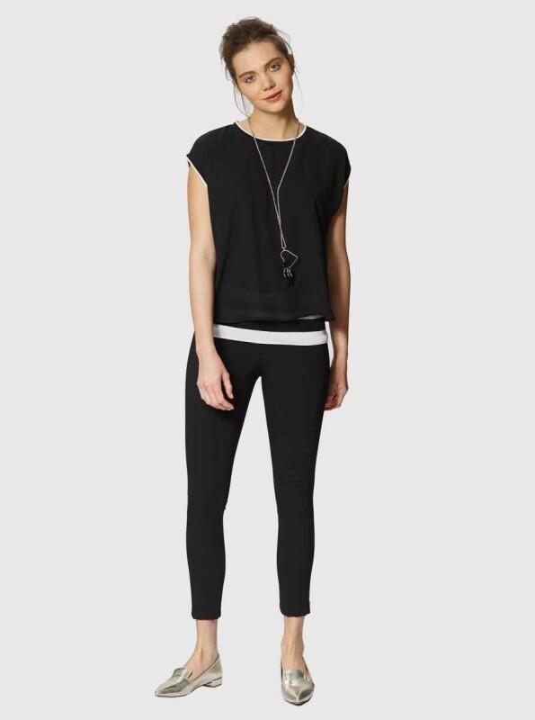 Women's Skin Tight Pants Black - 3