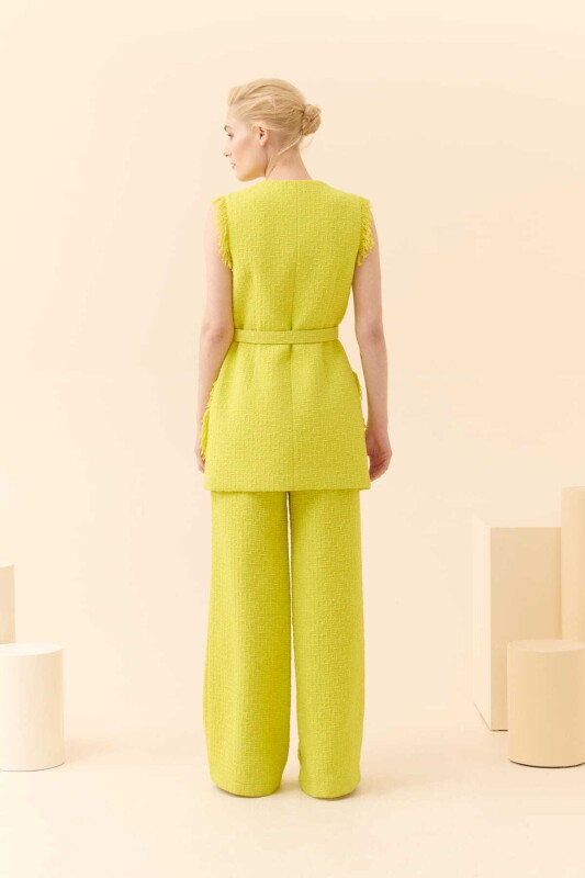 Belted Vest Green - Roman (1)