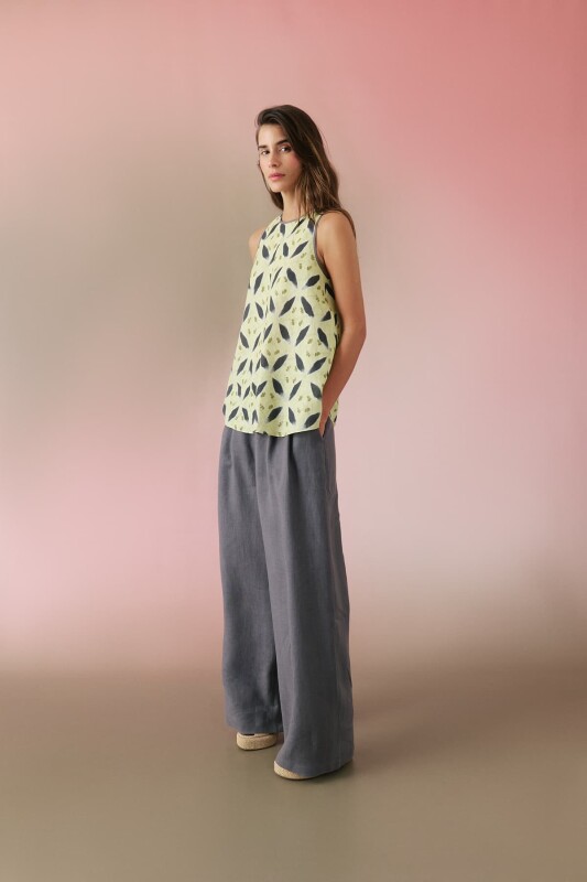 Keten Bluz Standart Renk - 3