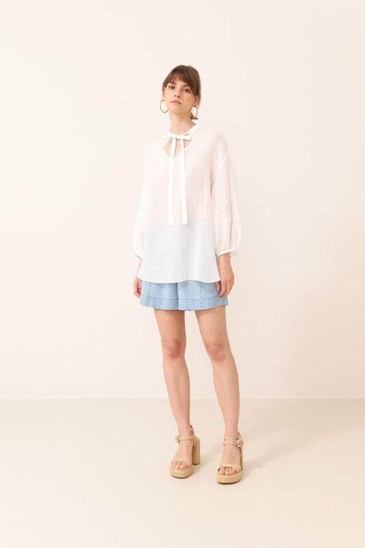 Linen Tunic Ecru - 3