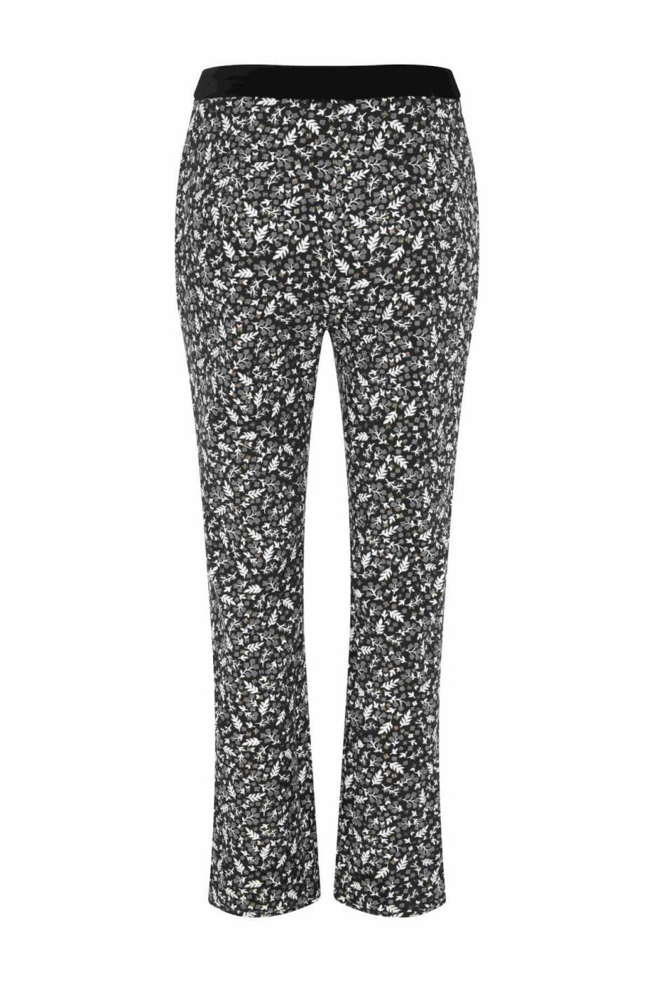  Kısa Paça Desenli Pantolon Standart Renk - 5