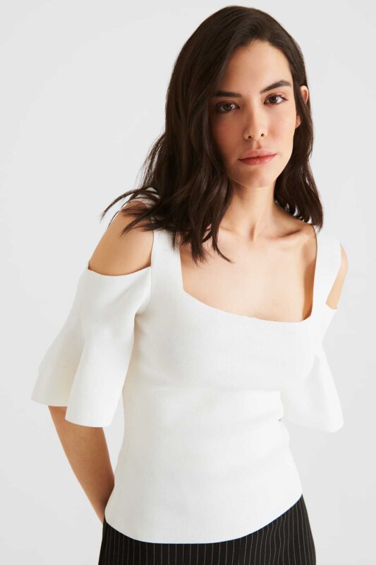 Kollu Triko Ekru - 3