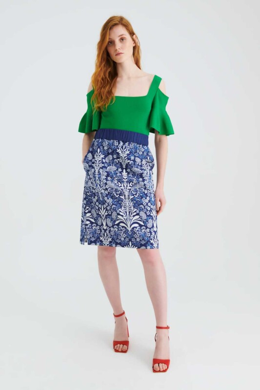 Kollu Triko Yeşil - 3