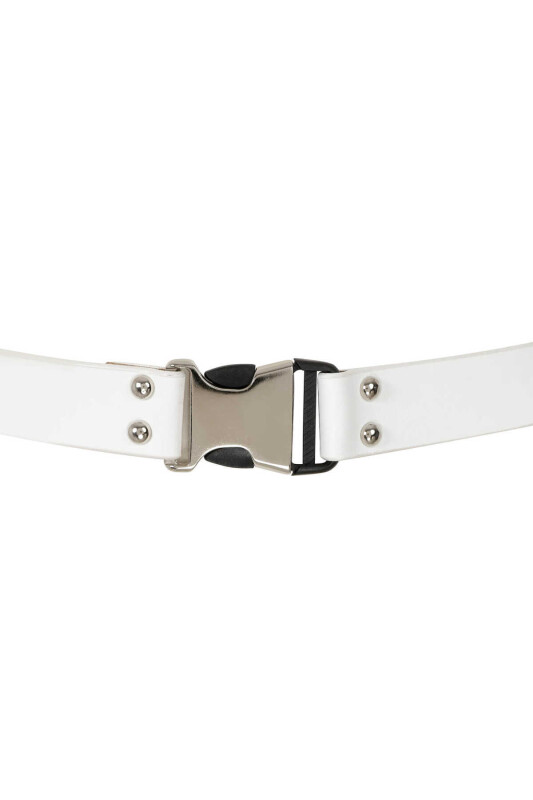  Womens Belt with Buckle Detail Bone - Roman (1)