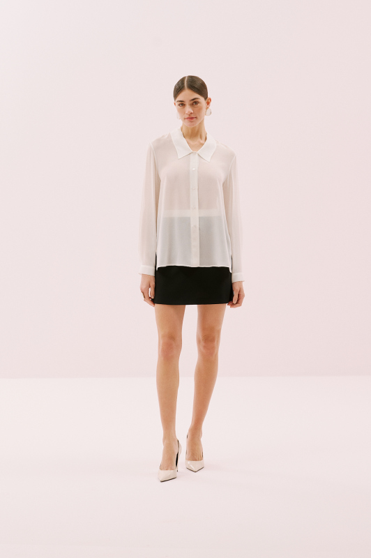 Crepe Shirt Off White - 3