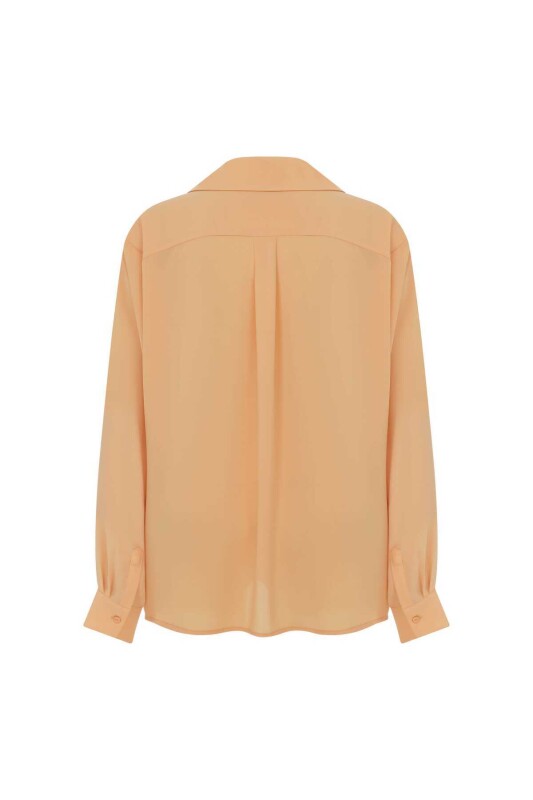  Krep Kadın Gömlek Kayısı - 5