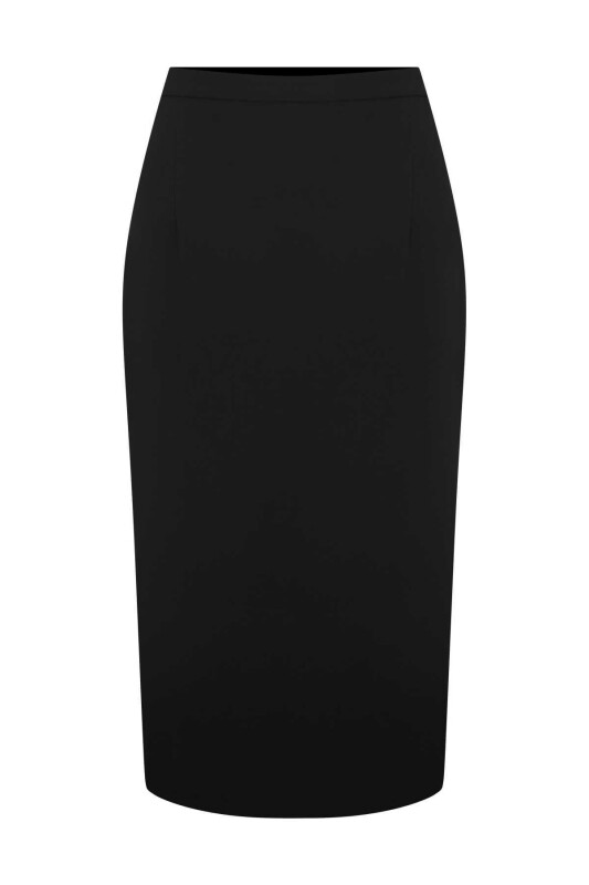  Krep Midi Etek Siyah - 4