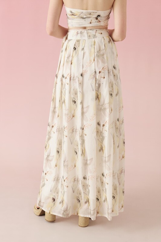 Double Breasted Tie Butterfly Skirt Original - 2