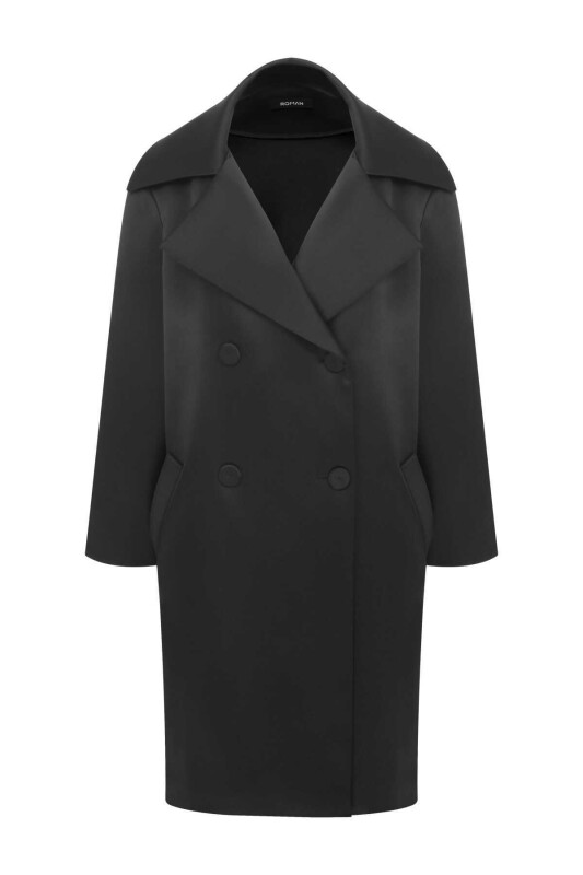  Double Breasted Cap Black - 4