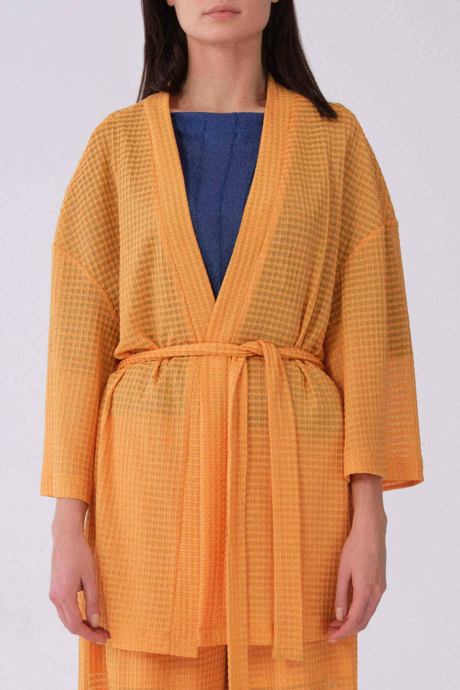 Kuşaklı Kimono Oranj - 1