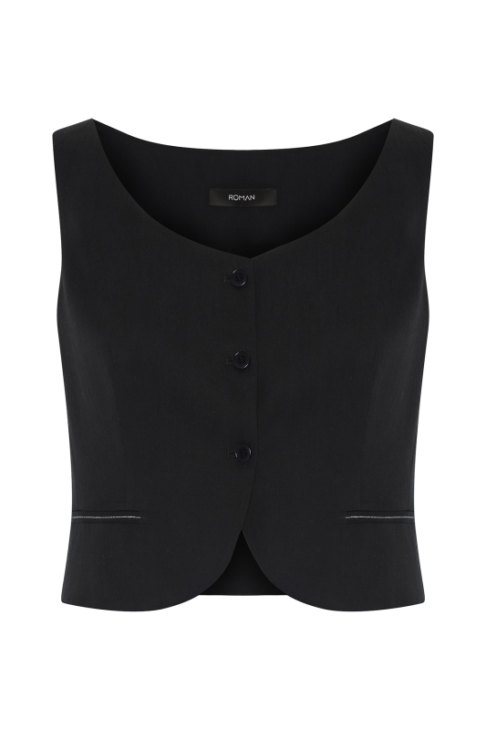 Tailored Fit Yelek Lacivert - 5