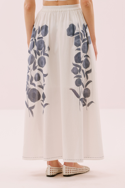 Beli Lastikli Pileli Uzun Etek Standart Renk - 3