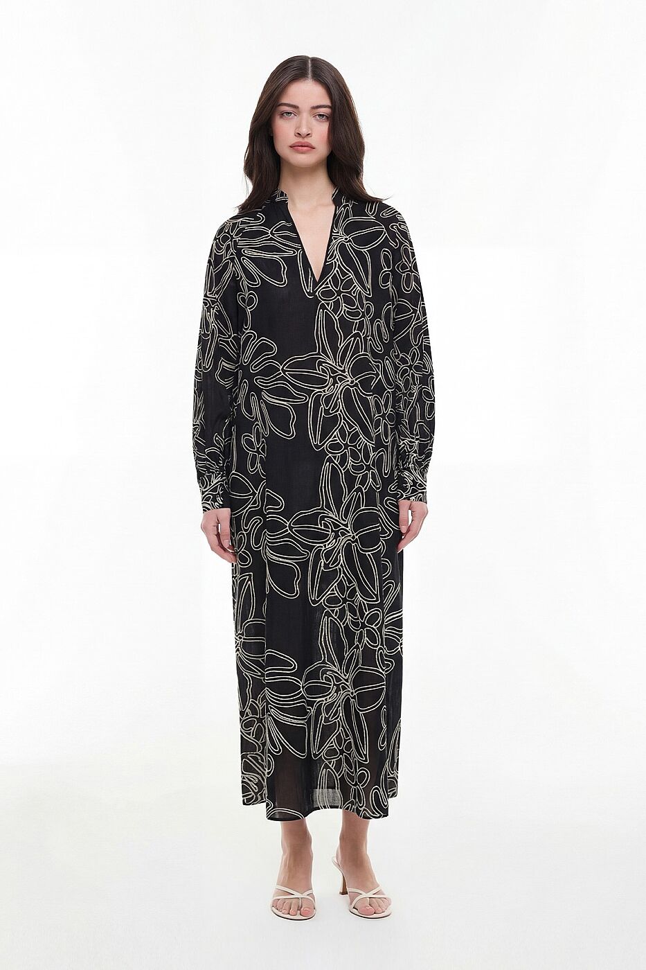 Maxi Boy Kaftan Elbise Standart Renk - 1