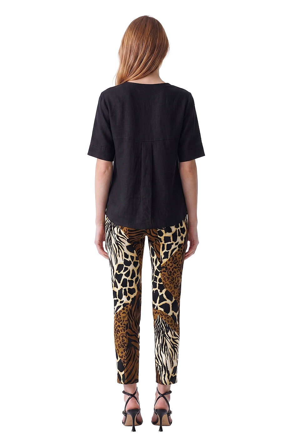 Leopar Desenli Pantolon Kahve - 2