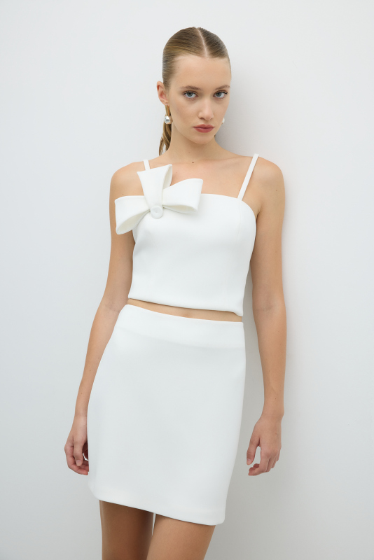 Mini Etek Beyaz 