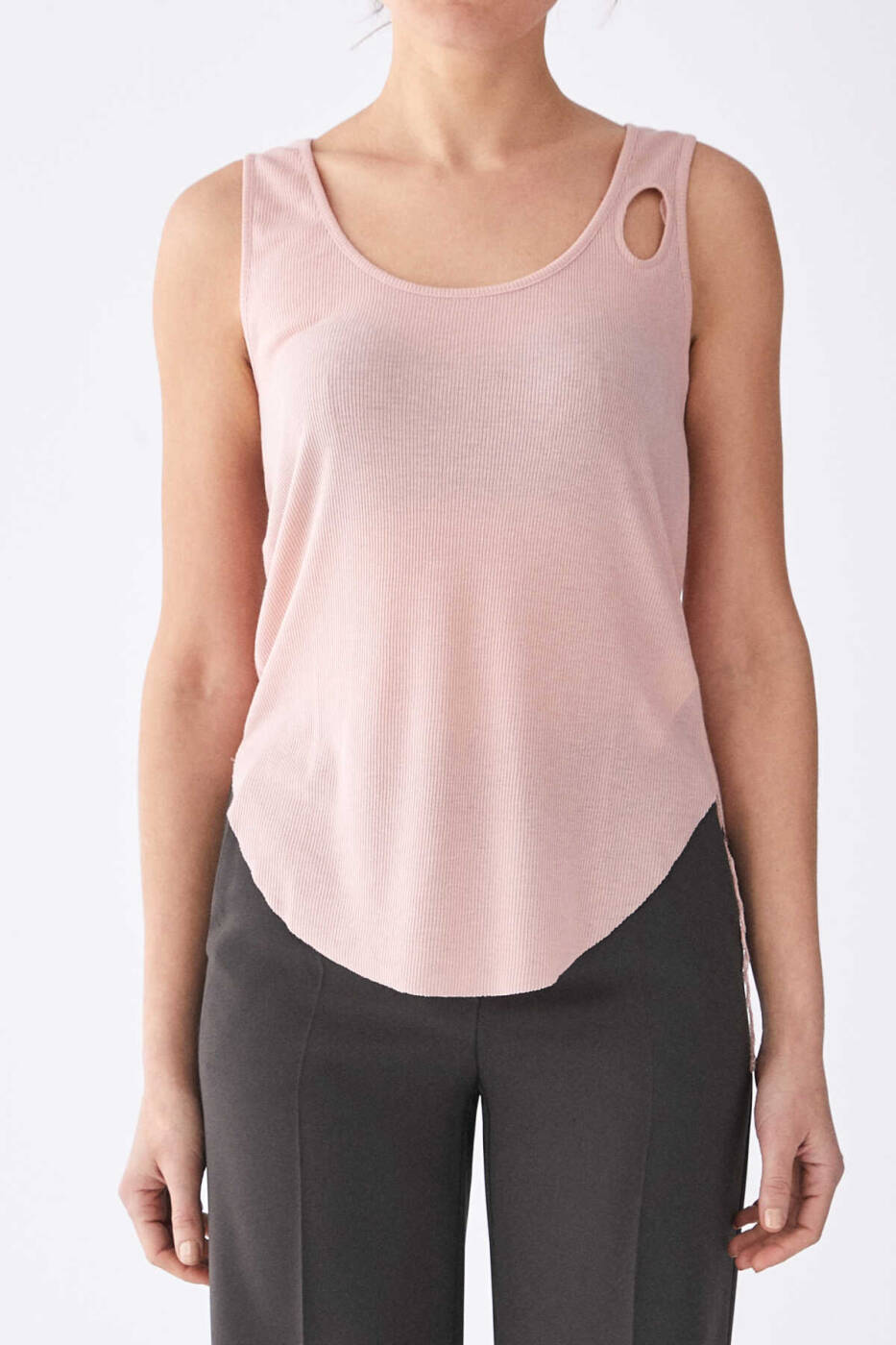 Omuz Detaylı Atlet Pembe - 1