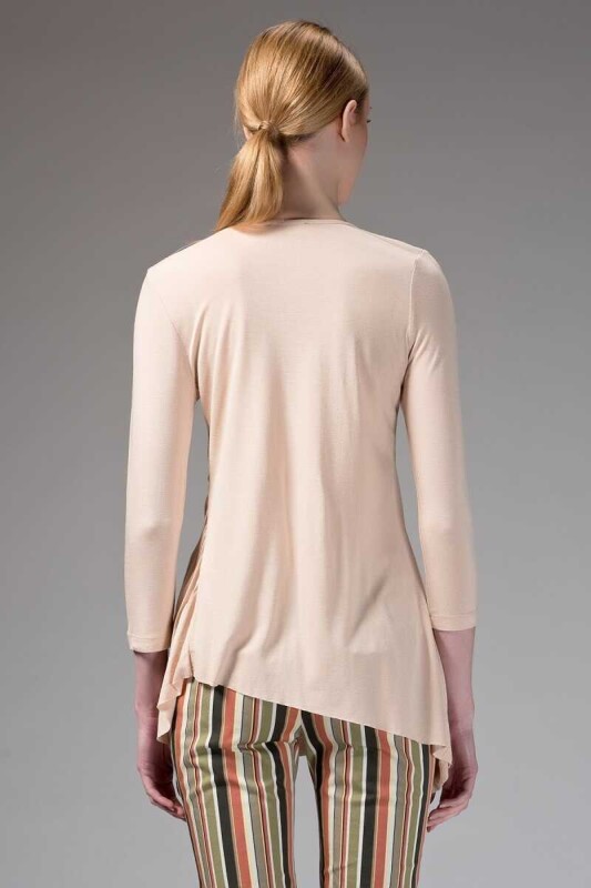  Ön Detaylı Tunik Pudra - 2