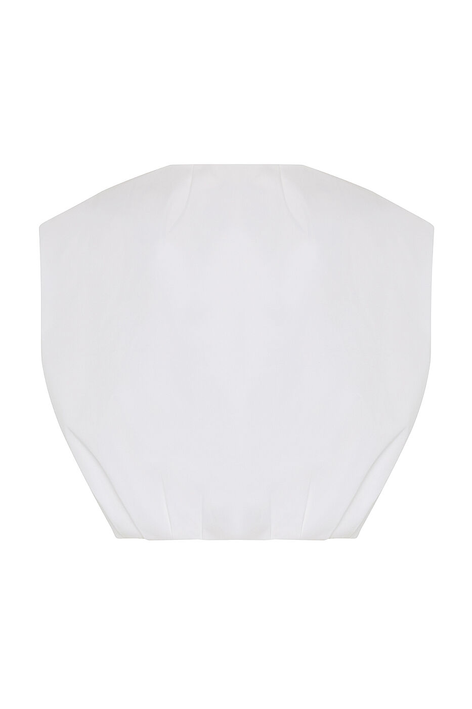 Organik Pamuk Bağcık Detaylı Crop Bluz Beyaz - 6