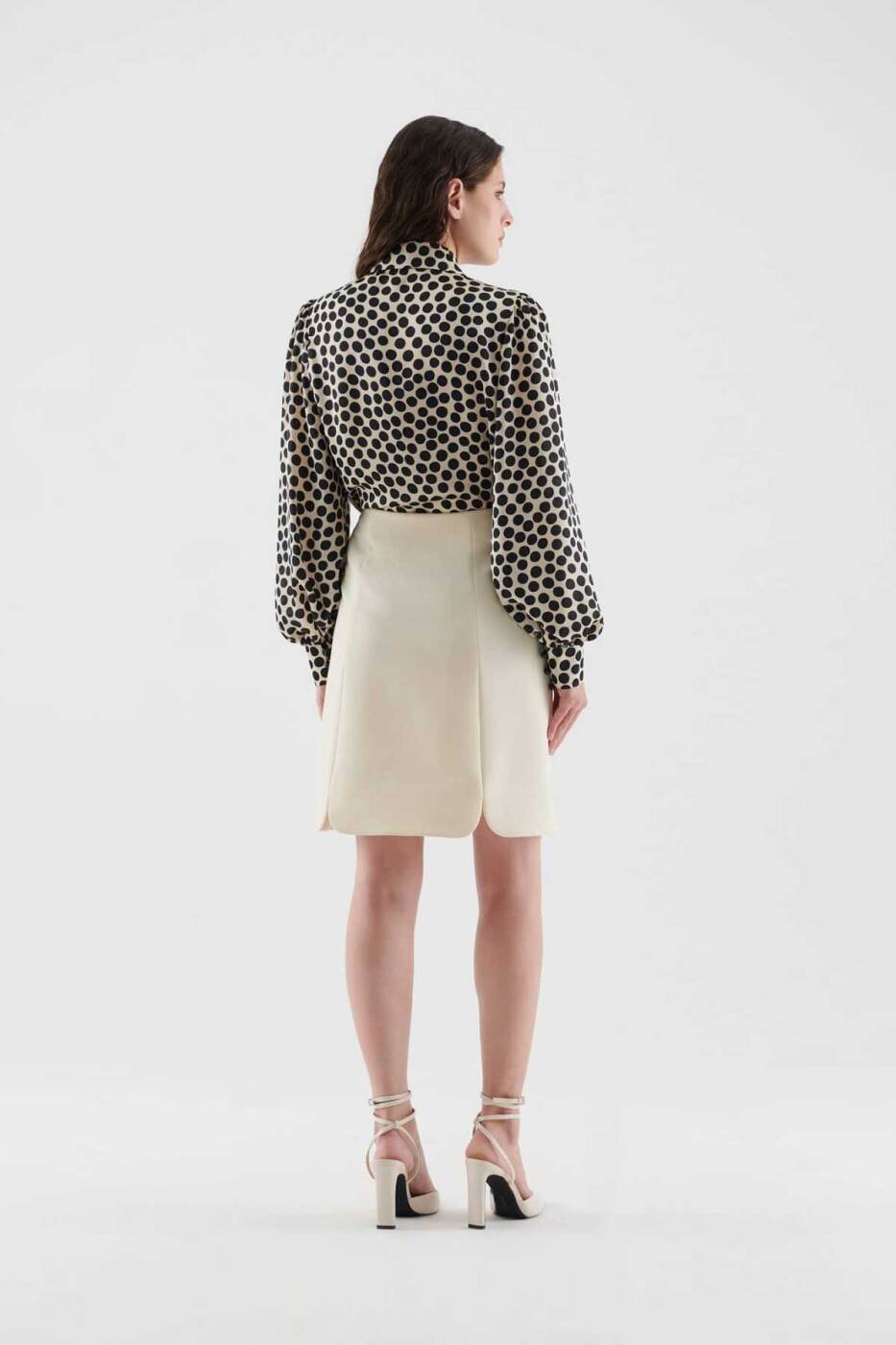 Oval Cut Skirt Ecru - 2
