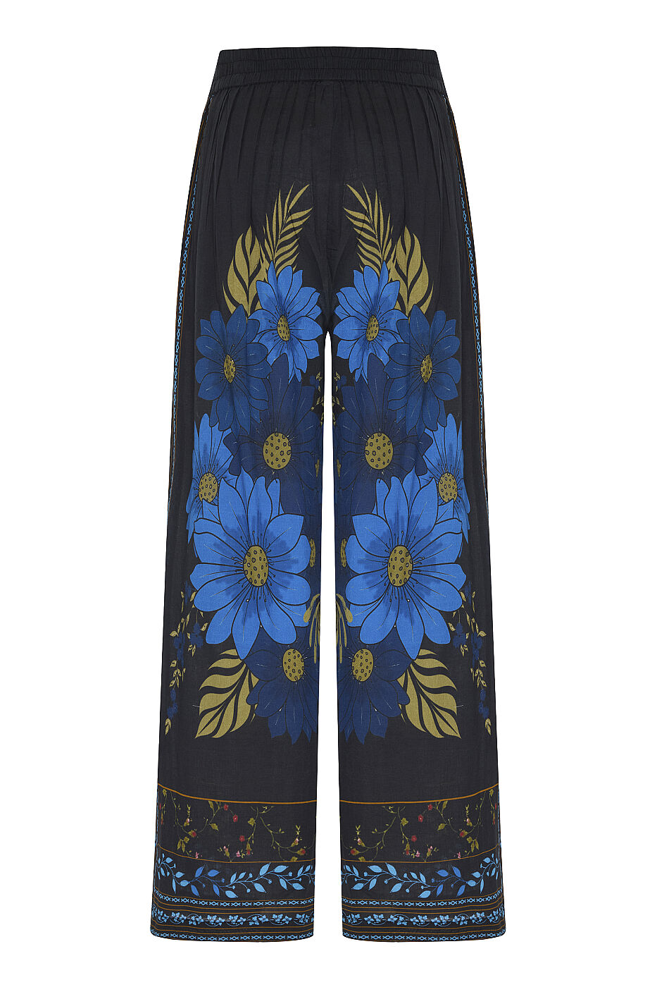 Oversize Çiçek Temalı Pantolon Standart Renk - 5
