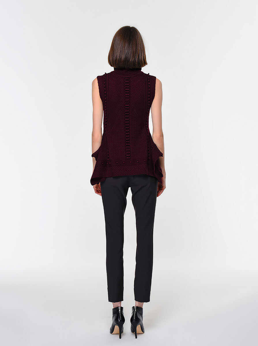  Paça Detaylı Pantolon Acı Kahve - 2