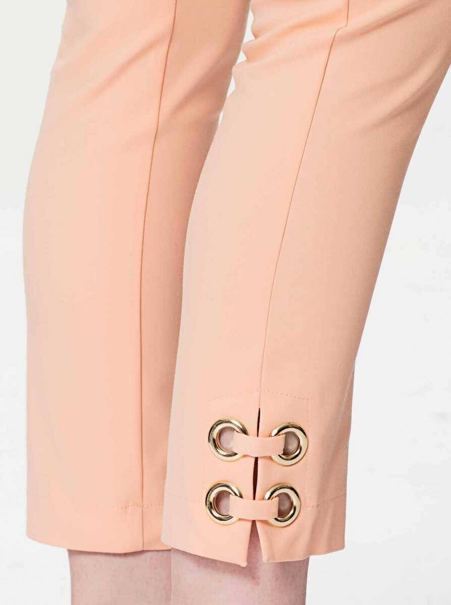 Paça Detaylı Pantolon Somon - 4