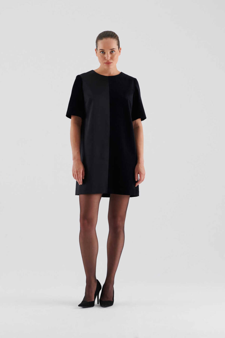  Piece Mini Dress Black - 1