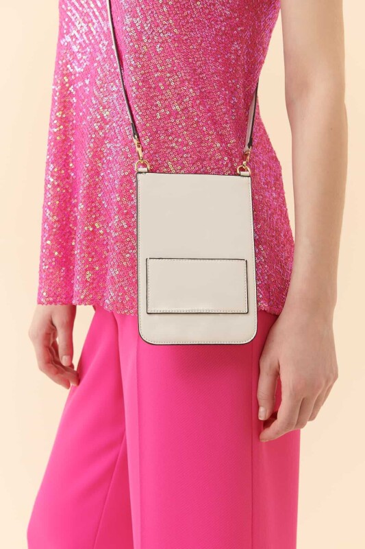  Parlak Rugan Telefon Kılıfı Beyaz - Roman (1)