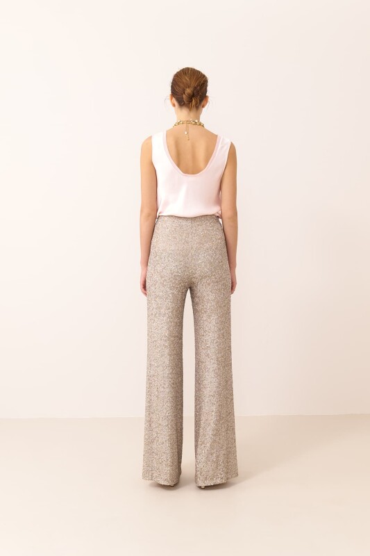 Sequined Wide Leg Trousers Original - Roman (1)