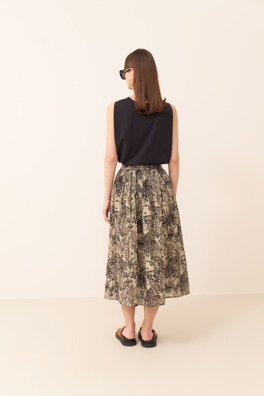 Pileli Midi Boy Etek Standart Renk - Roman (1)