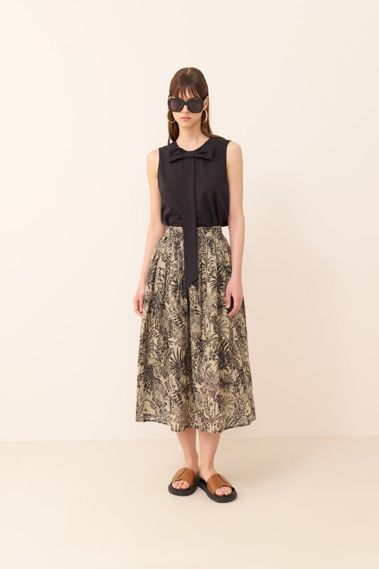 Pileli Midi Boy Etek Standart Renk - 3