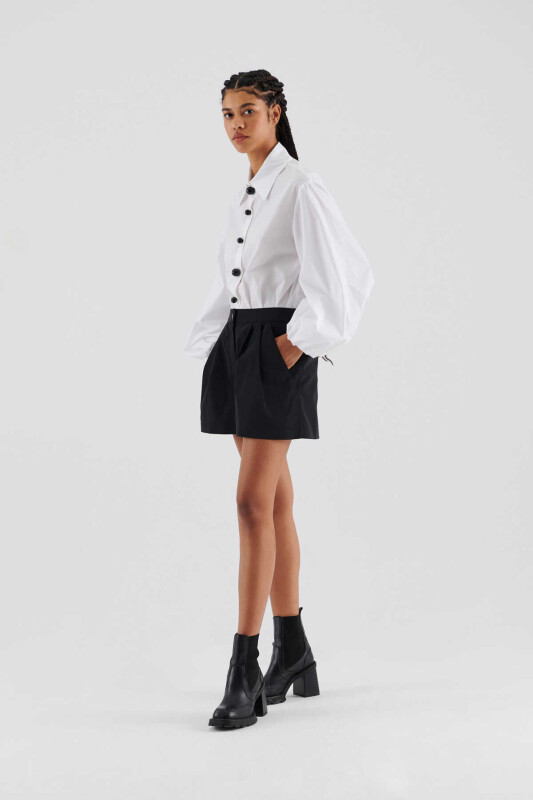  Pleated Shorts Black - 3
