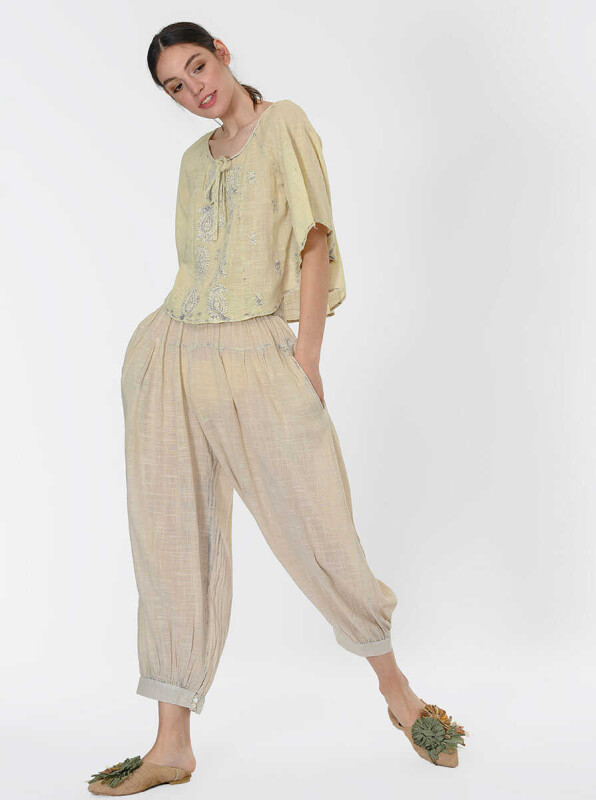 Piliseli Kadın Şalvar Pantolon Standart Renk - 2