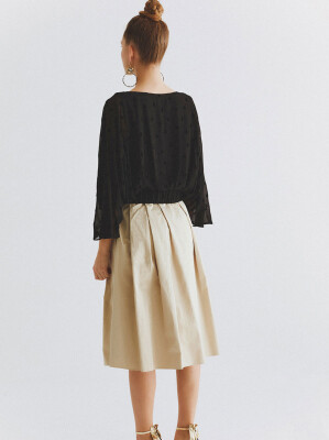  Piliseli Uzun Etek Bej - 2