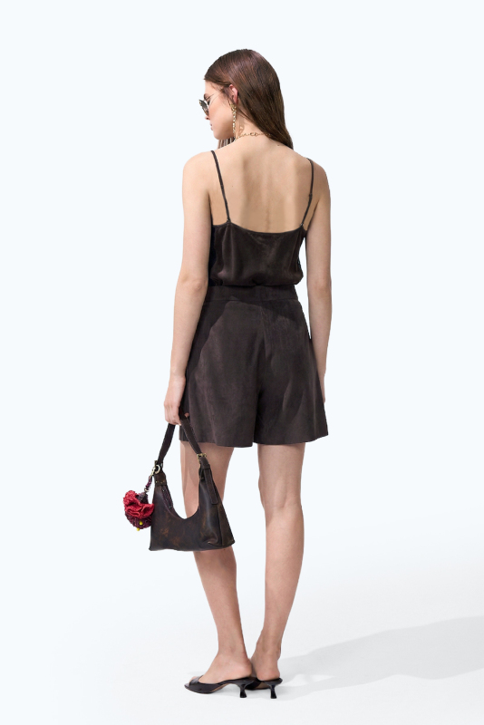 Pilili Şort Kahve - 3